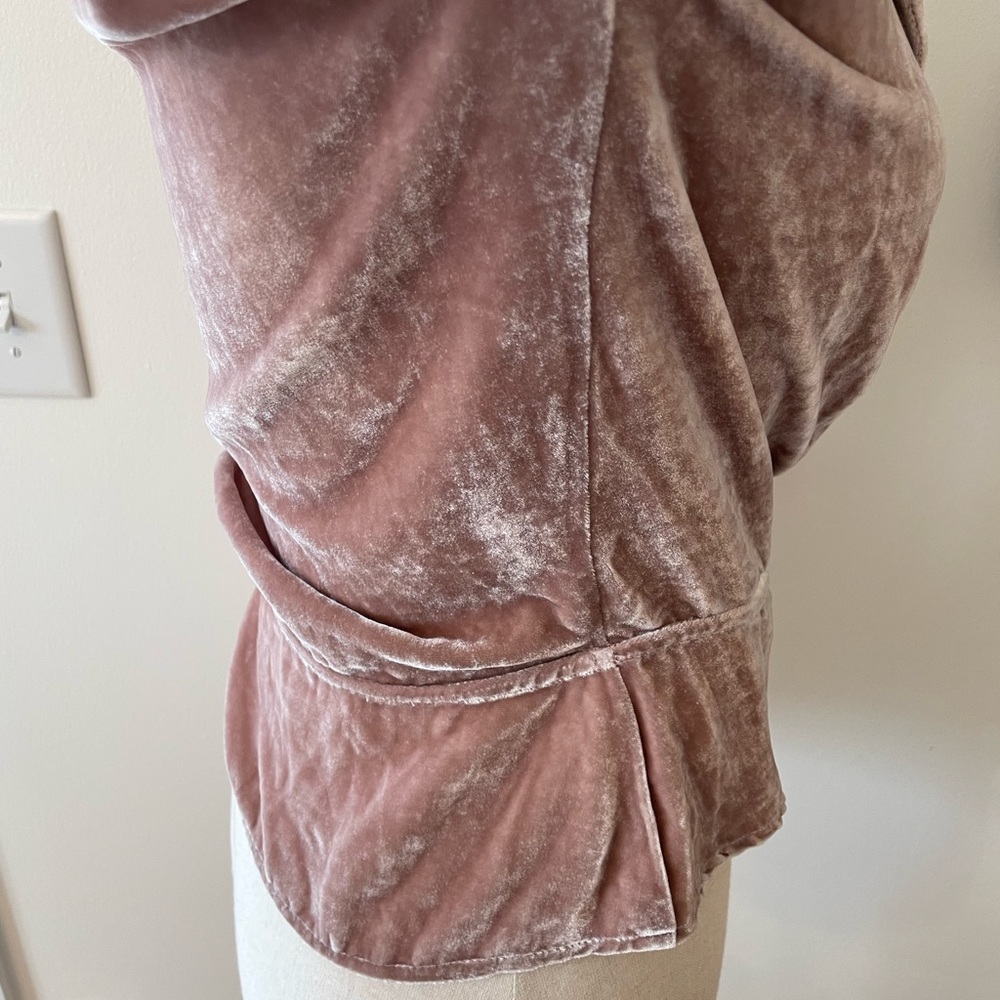REFORMATION Anastasia Velvet Wrap Top - Picture 6 of 16